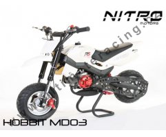 Minimotard Hobbit Nitro bílá