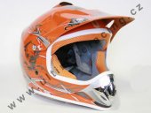 Moto helma Cross NEX Racing oran�ov�