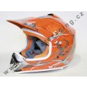 Moto helma Nitro oranžová