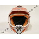 Moto helma Nitro oranžová L