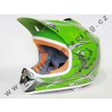 Moto přilba Nitro Racing zelená