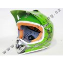 Moto přilba Nitro Racing zelená XL