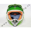 Moto přilba Nitro Racing zelená L