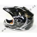 Moto helma Cross Nitro Racing černá M